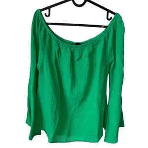 ⚡️BOBI Los Angeles off the shoulder bell‎ sleeve lightweight top size small
